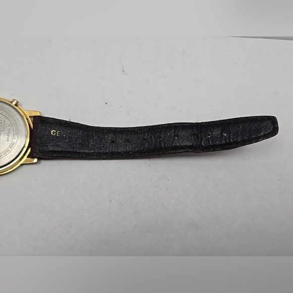 Mens Vintage 1991 Timex 33mm Indiglo Watch Gold Tone Quartz New Battery - Picture 10 of 12